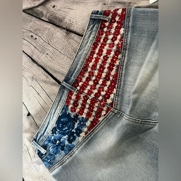 DRIFTWOOD JEANS Farrah X Floral Flags Jeans